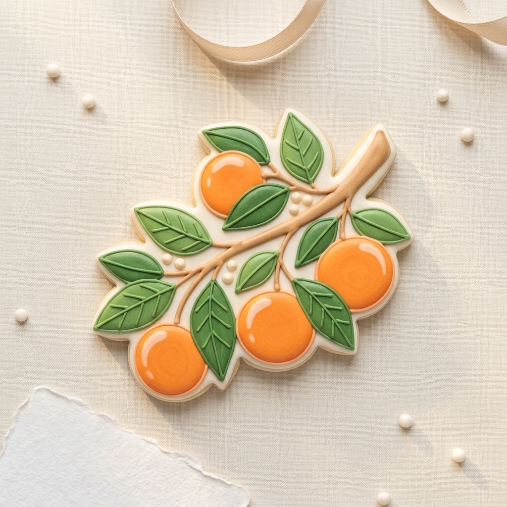 Clementine Branch Cookie Cutter, 3D Printed Garden Party