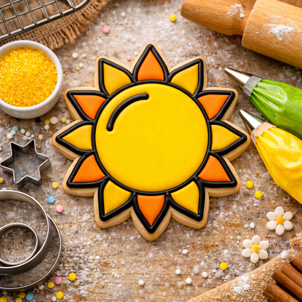 Spring Weather Cookie Cutter Set - Rainbow Sun Rain Bundle - 3D Printed Cookie Cutters