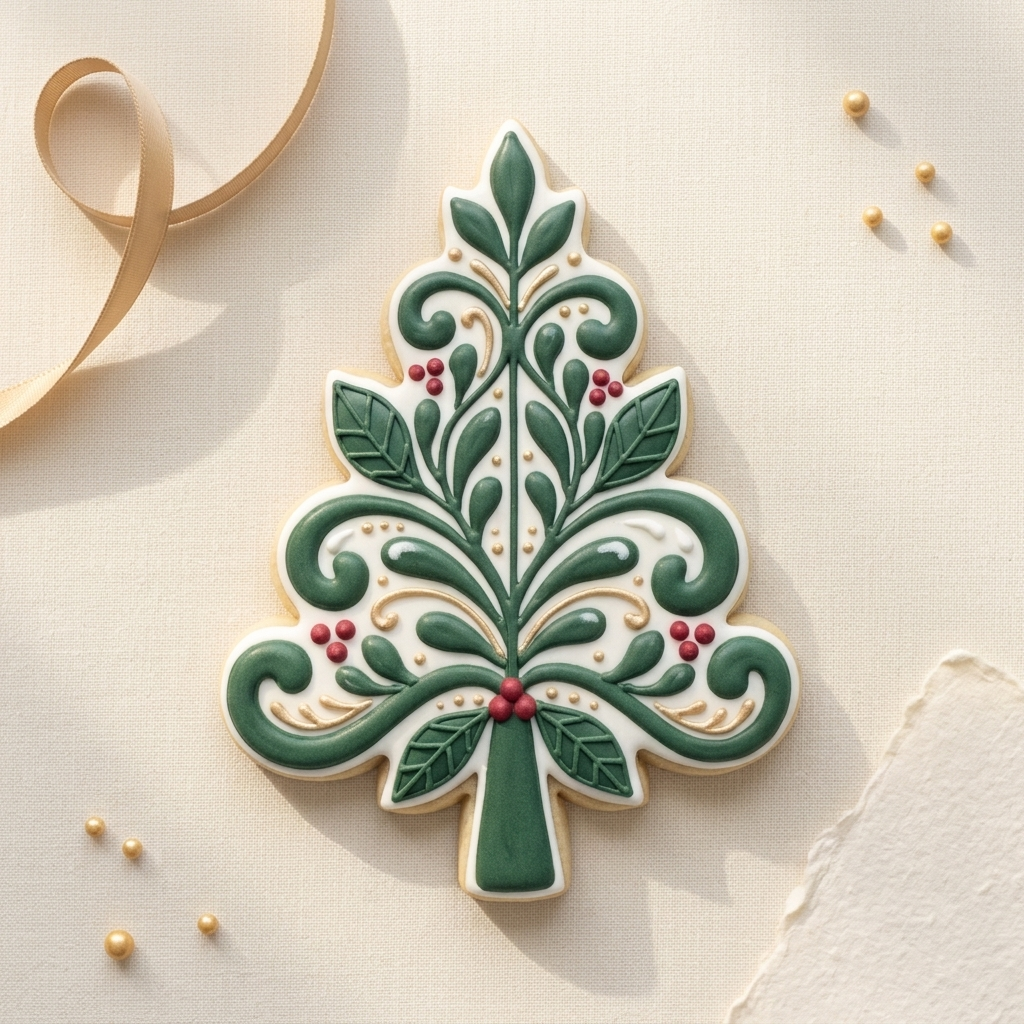 Christmas Vintage Tree Cookie Cutter, 3D Printed Christmas Theme