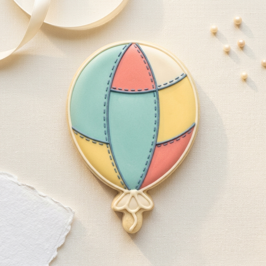 Single Balloon Cookie Cutter, 3D Printed Birthday Theme