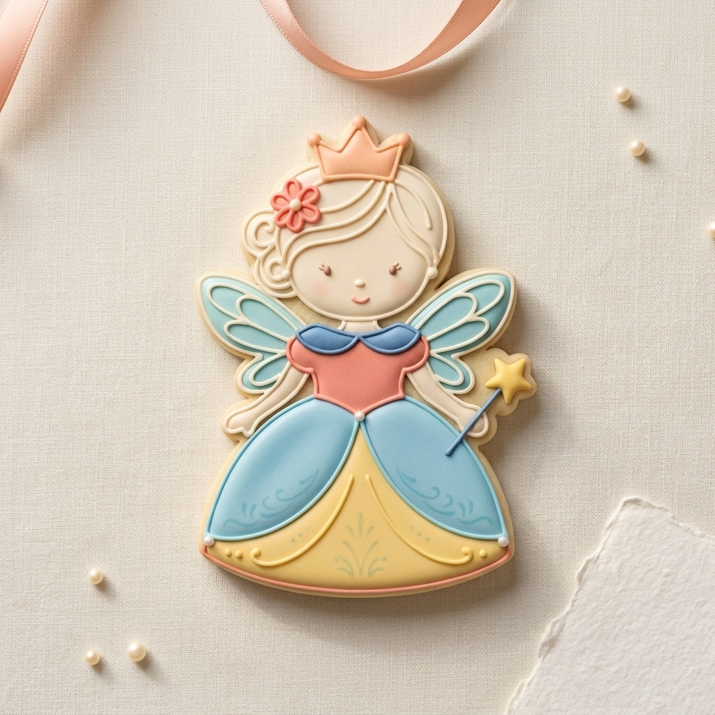 Fairy Princess Cookie Cutter, 3D Printed Cookie Theme