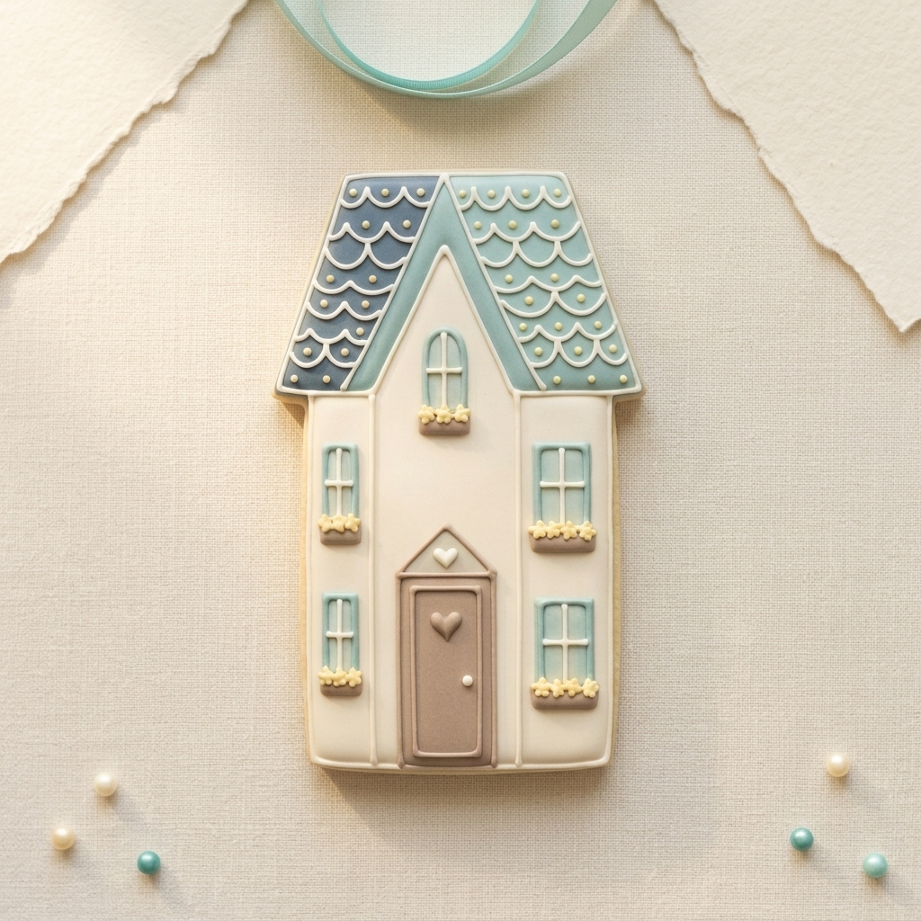 Tallish Ginger House Cookie Cutter, 3D Printed Home Theme