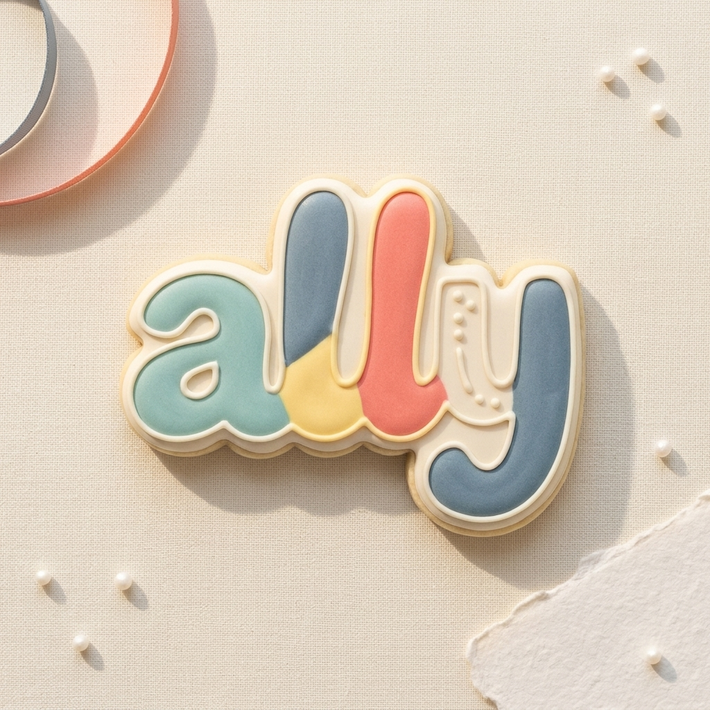 Ally Cookie Cutter, 3D Printed Cookie Theme