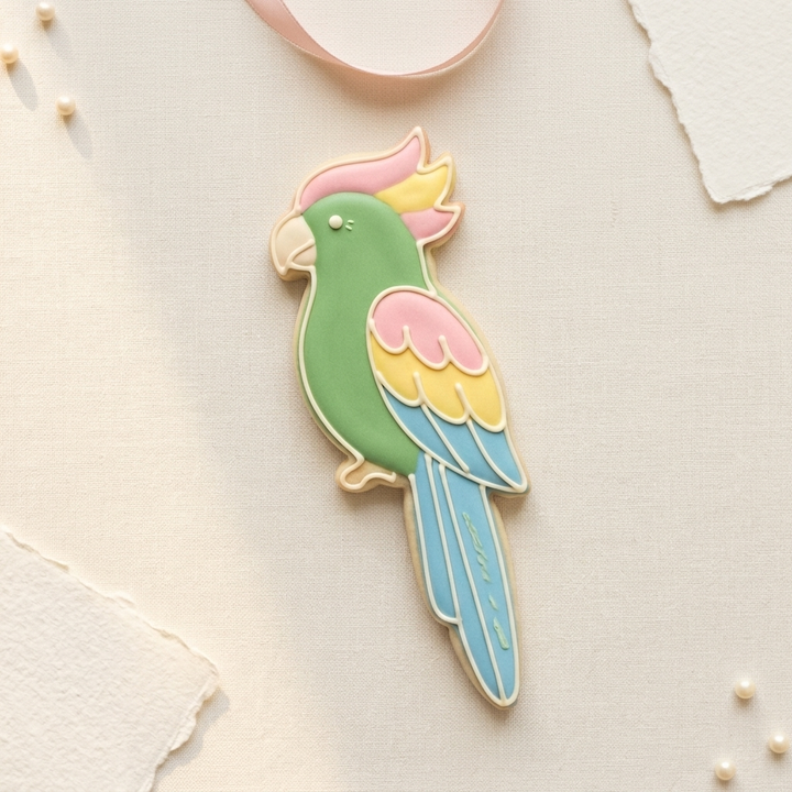 Parrot / Tropical Bird Cookie Cutter, 3D Printed Garden Theme