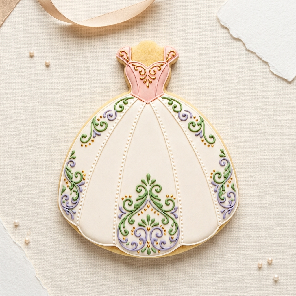 Hanging Wedding Ball Gown Cookie Cutter, 3D Printed Wedding Theme