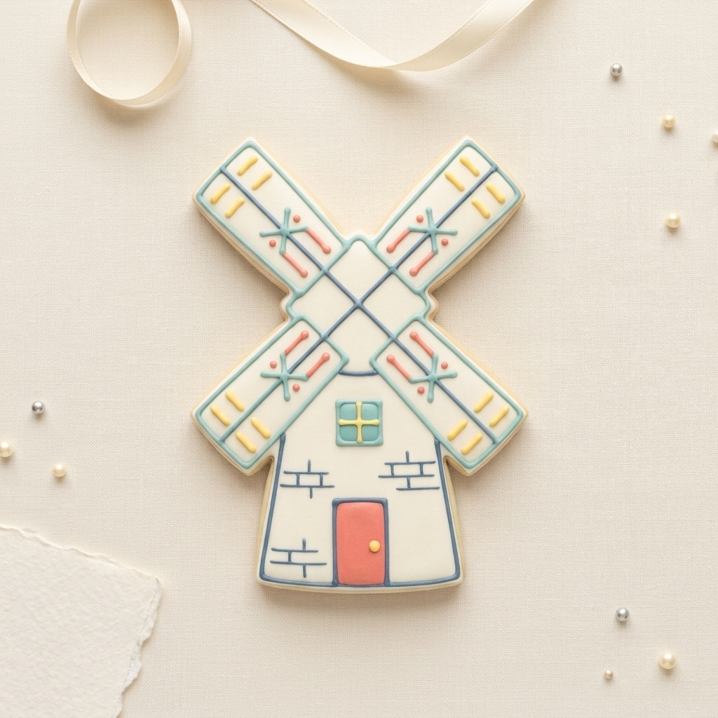 Windmill Cookie Cutter, 3D Printed Cookie Theme
