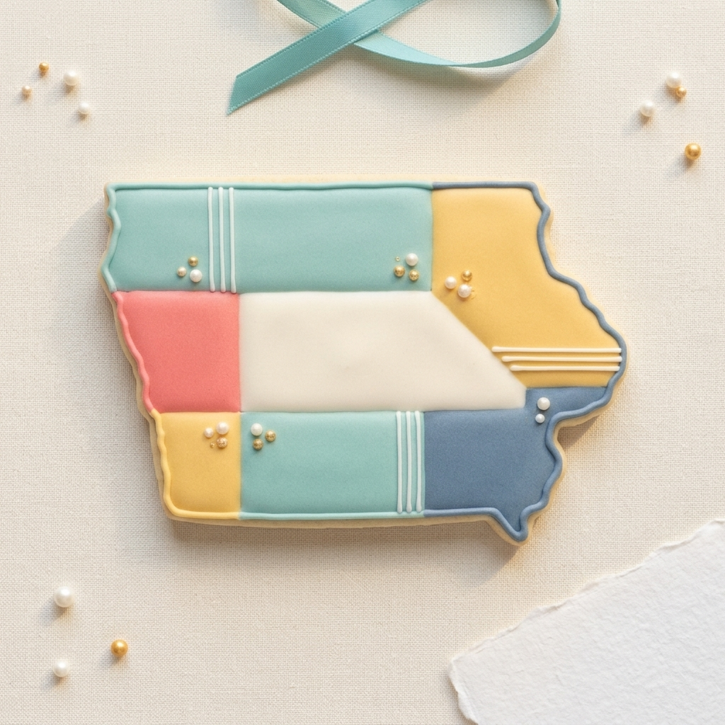 Iowa Cookie Cutter, 3D Printed Cookie Theme