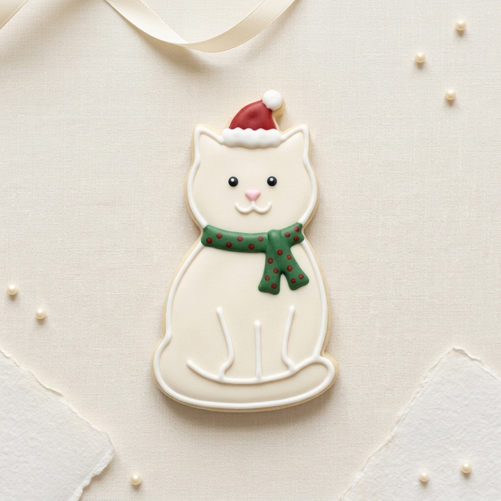 Christmas Cat Cookie Cutter, 3D Printed Christmas Theme