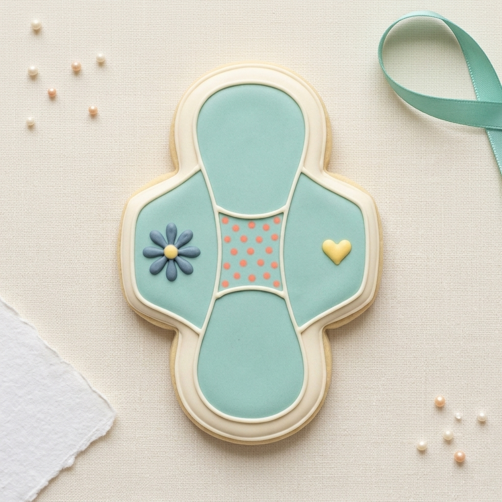 Period Pad Cookie Cutter, 3D Printed Cookie Theme
