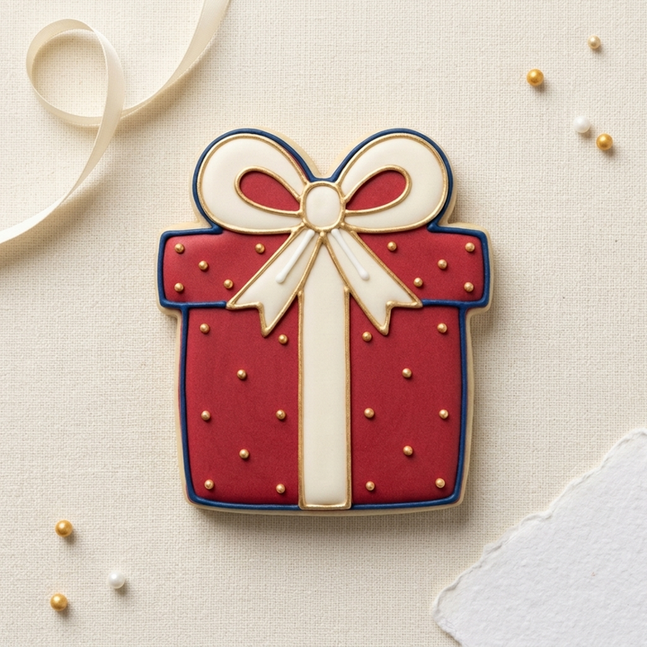 Christmas Present Cookie Cutter, 3D Printed Christmas Theme