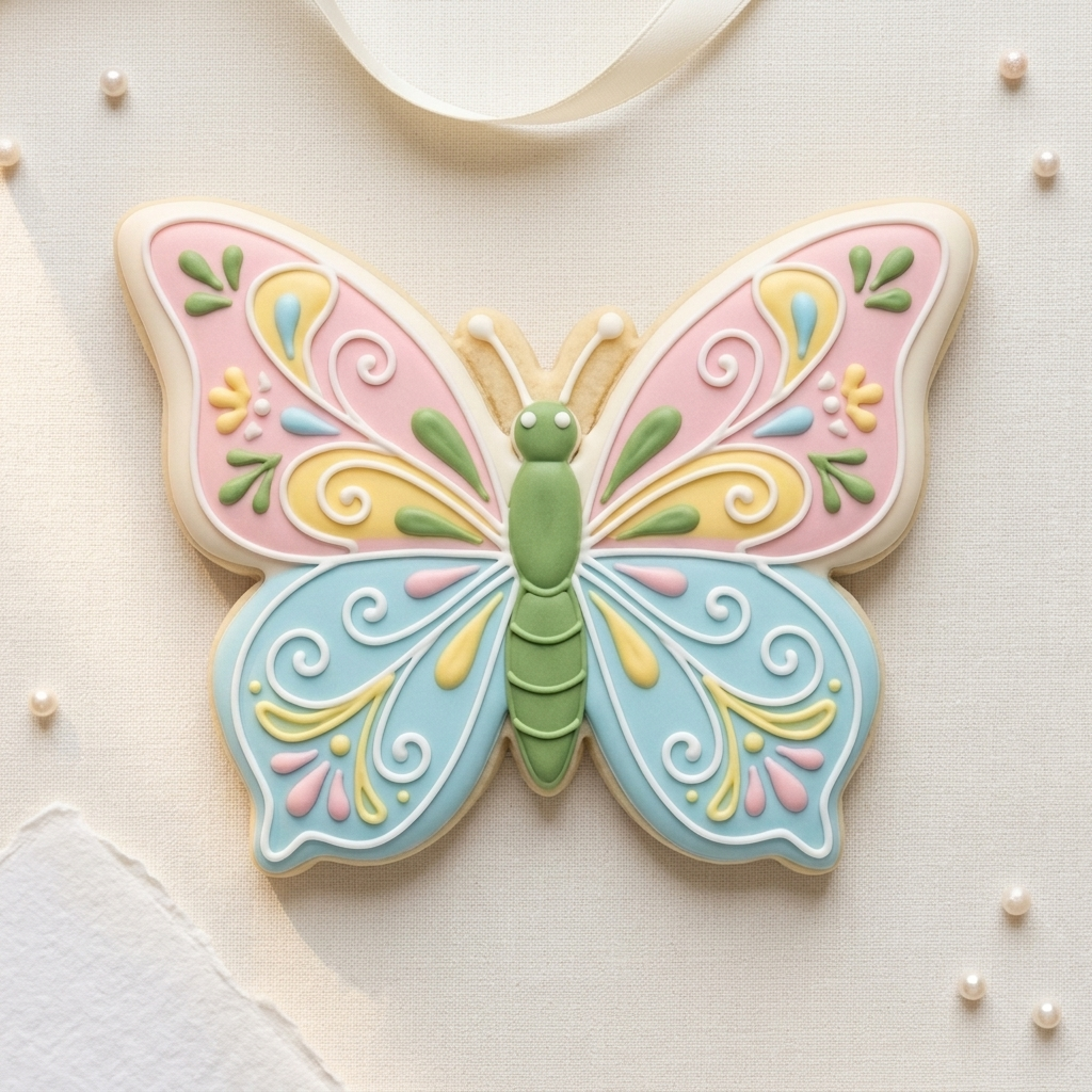 Butterfly Profile Cookie Cutter, 3D Printed Garden Theme