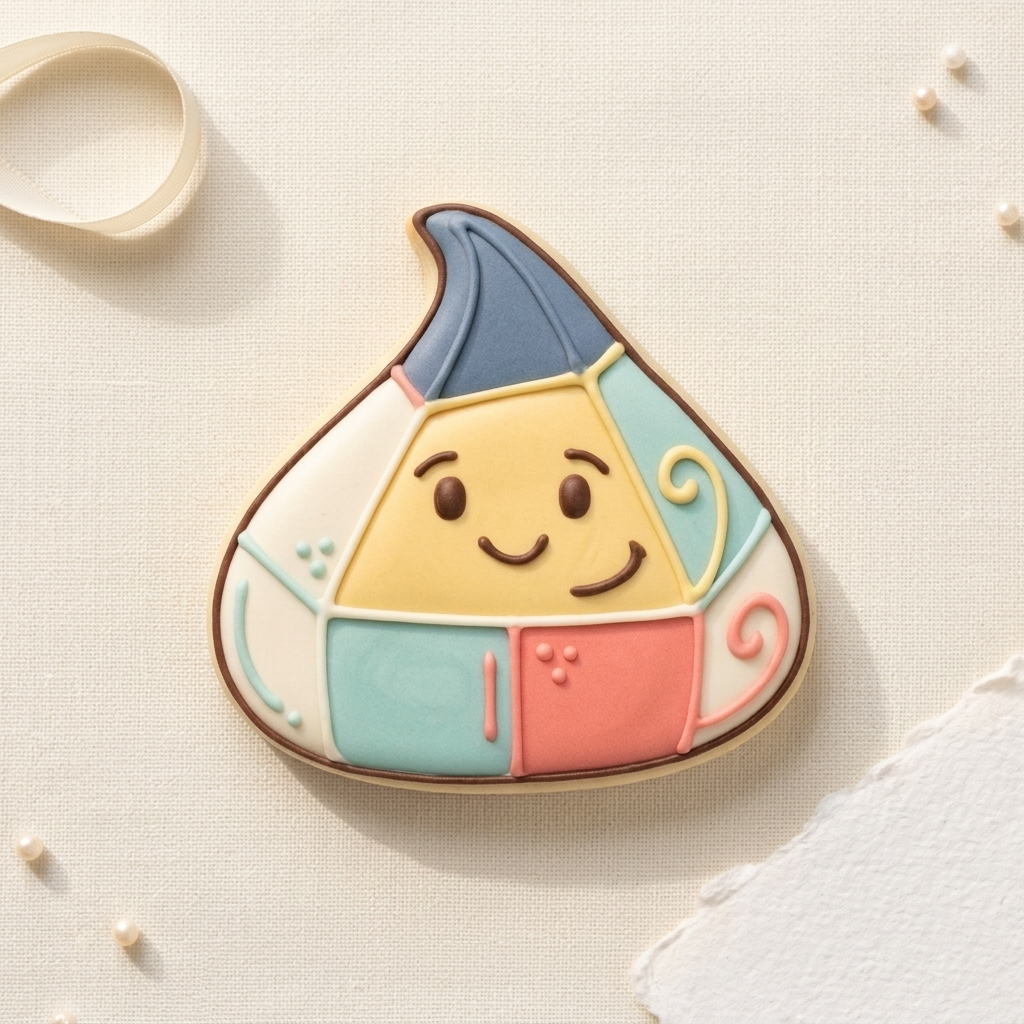Chocolate Morsel Cookie Cutter, 3D Printed Cookie Theme