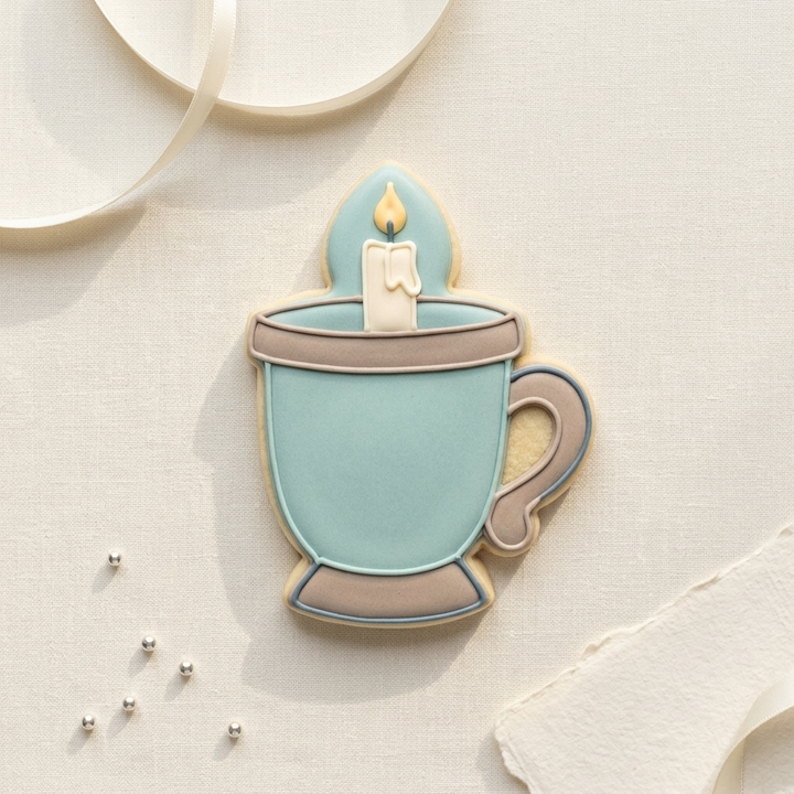 First Communion Candle V2 Cookie Cutter, 3D Printed Home Theme