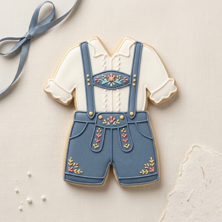 Oktoberfest Lederhosen Cookie Cutter, 3D Printed Cookie Theme