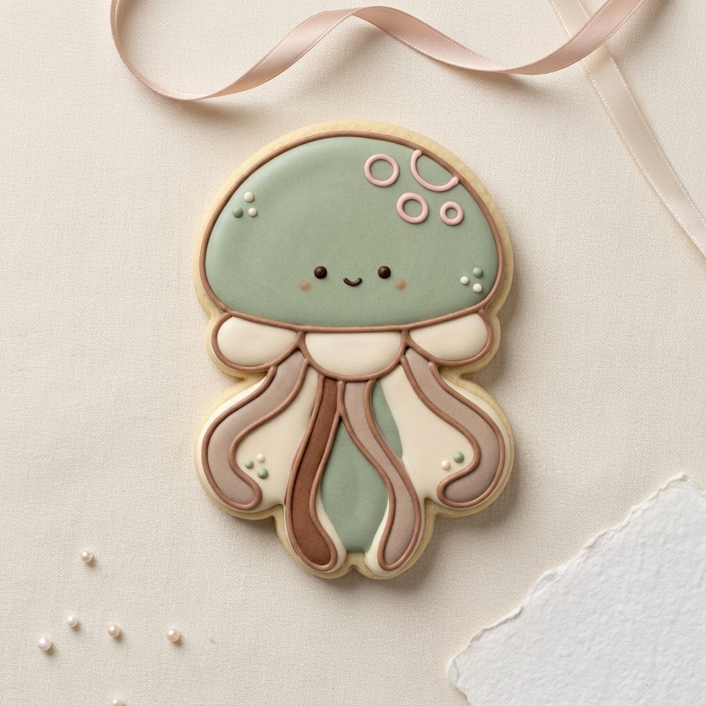 Chubby Jellyfish V2 Cookie Cutter, 3D Printed Animal Theme