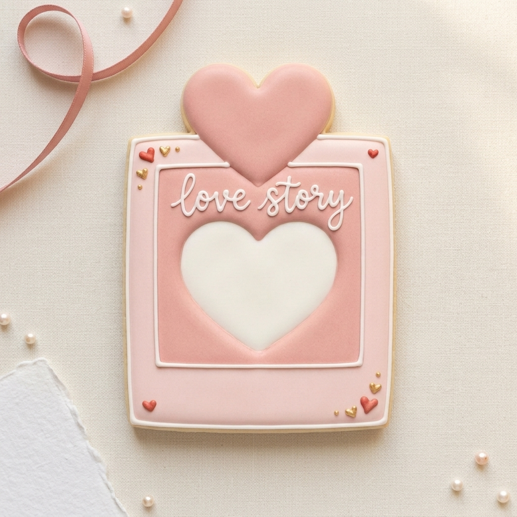 Polaroid With Hearts ETSY Cookie Cutter, 3D Printed Valentine Theme