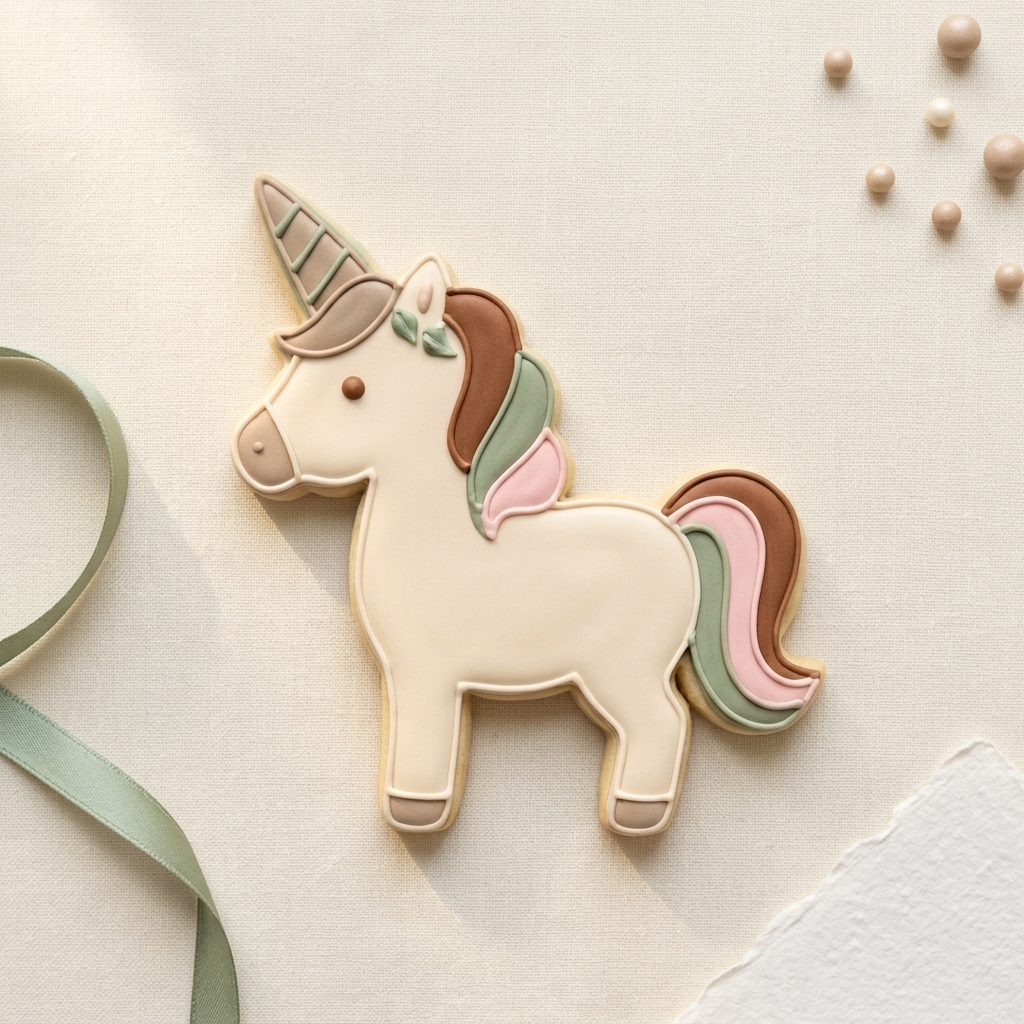Cute Unicorn Cookie Cutter, 3D Printed Animal Theme