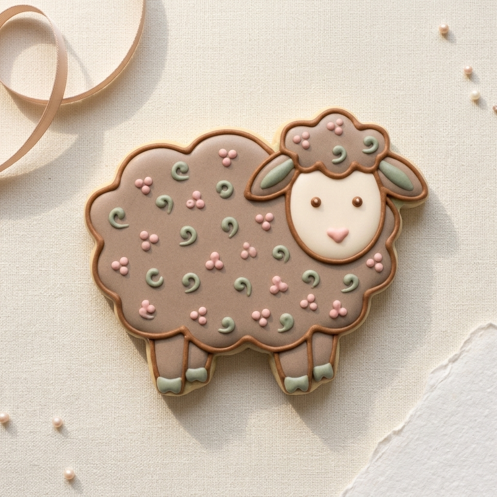 Sheep Cookie Cutter, 3D Printed Animal Theme