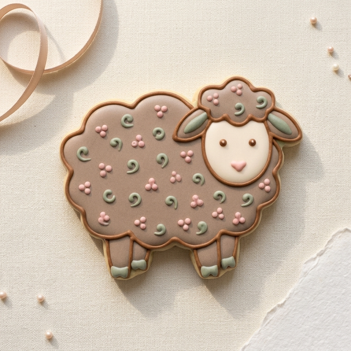 Sheep Cookie Cutter, 3D Printed Animal Theme