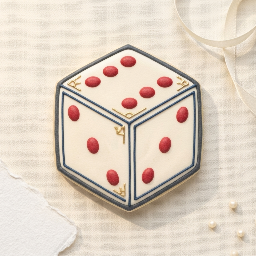 Dice Cookie Cutter, 3D Printed Sports Theme