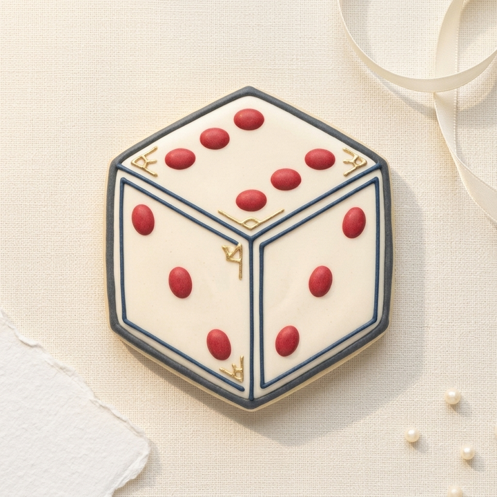Dice Cookie Cutter, 3D Printed Sports Theme