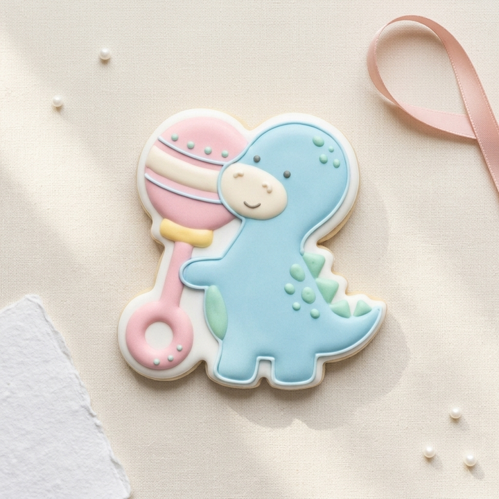 Baby Dinosaur Cookie Cutter, 3D Printed Baby Shower Theme