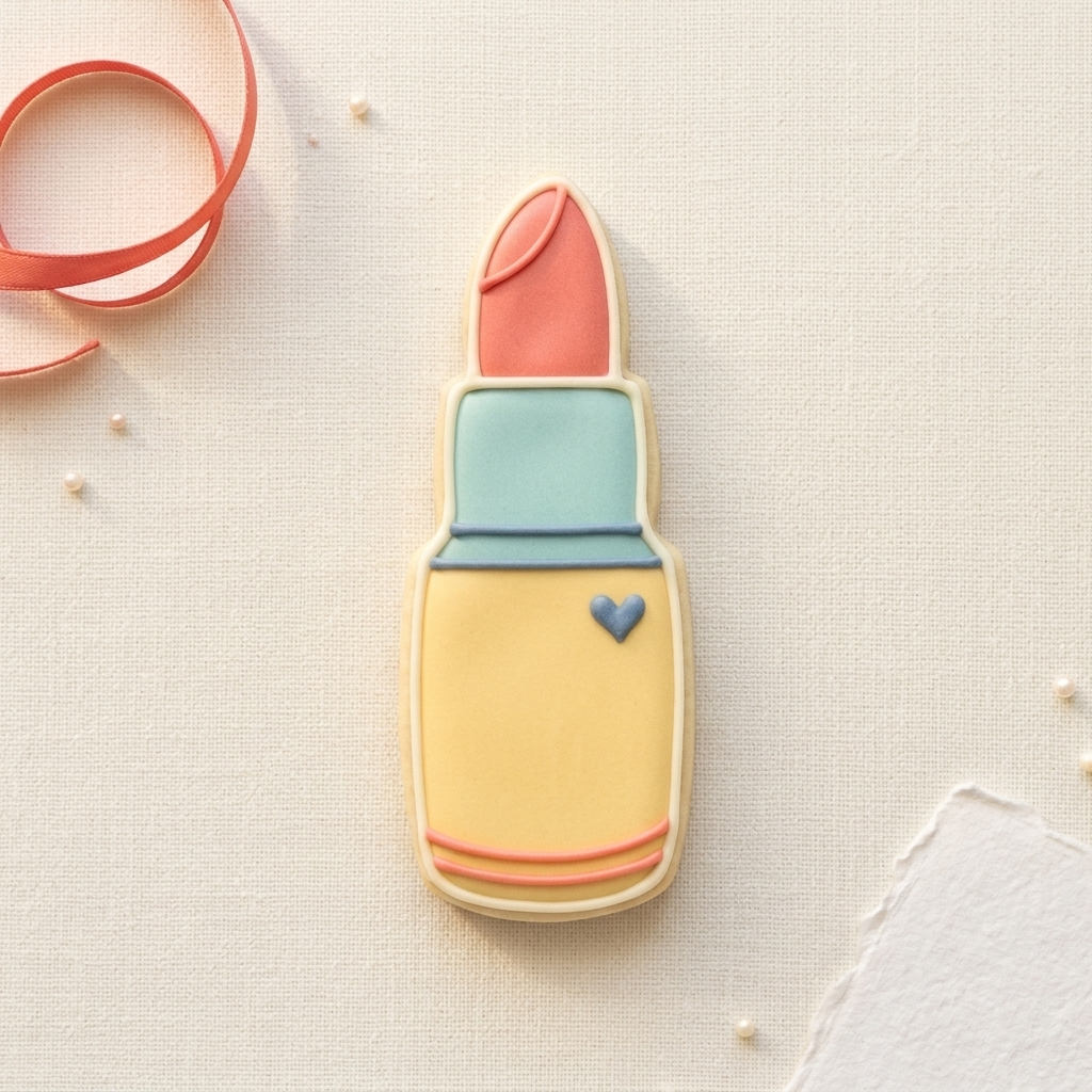 Chubby Lipstick Cookie Cutter, 3D Printed Cookie Theme