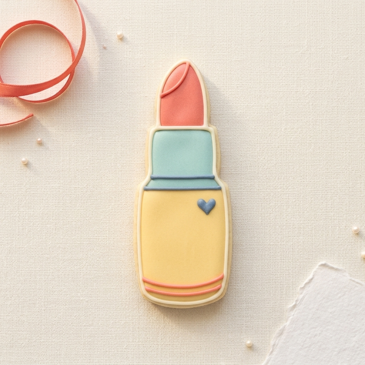 Chubby Lipstick Cookie Cutter, 3D Printed Cookie Theme