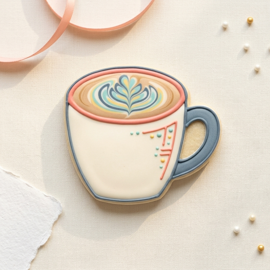 Pottery Mold Latte Cup Mug Cookie Cutter, 3D Printed Cookie Theme