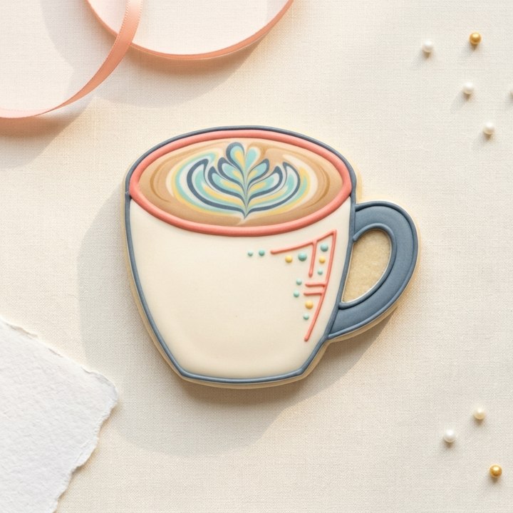 Pottery Mold Latte Cup Mug Cookie Cutter, 3D Printed Cookie Theme