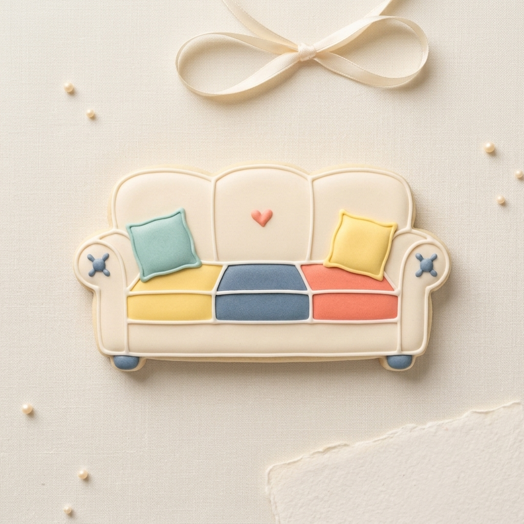 Couch Cookie Cutter, 3D Printed Cookie Theme