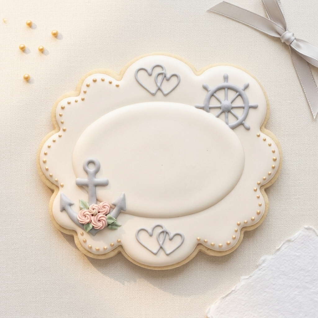 Nautical Wedding Cookie Cutter, 3D Printed Wedding Theme