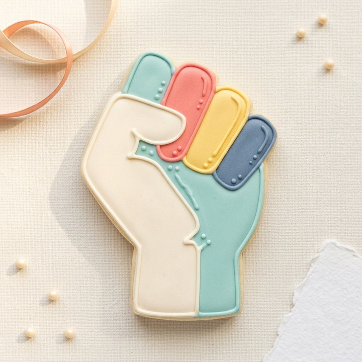 Black Lives Matter Fist Detailed Cookie Cutter, 3D Printed Cookie Theme