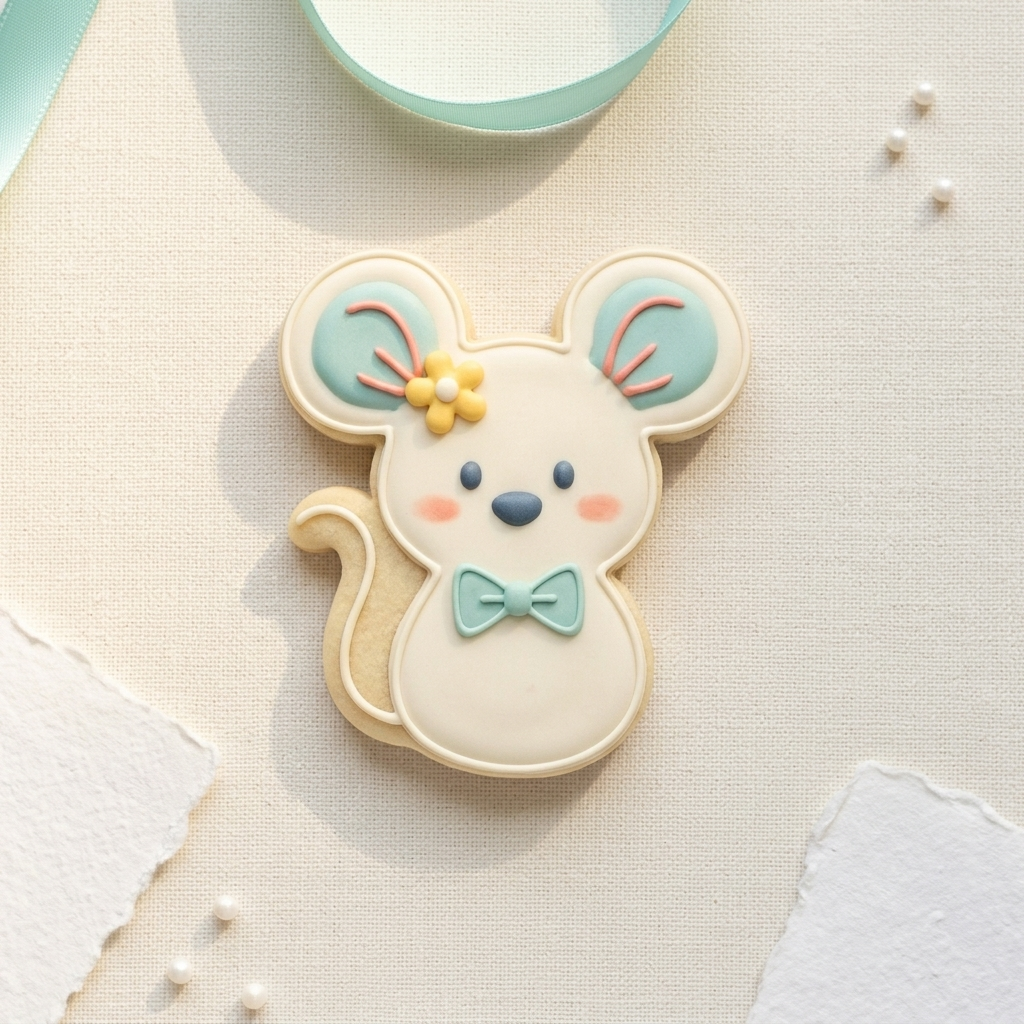 Mouse Cookie Cutter, 3D Printed Cookie Theme
