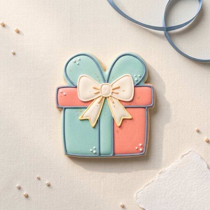 Present Cookie Cutter, 3D Printed Birthday Theme