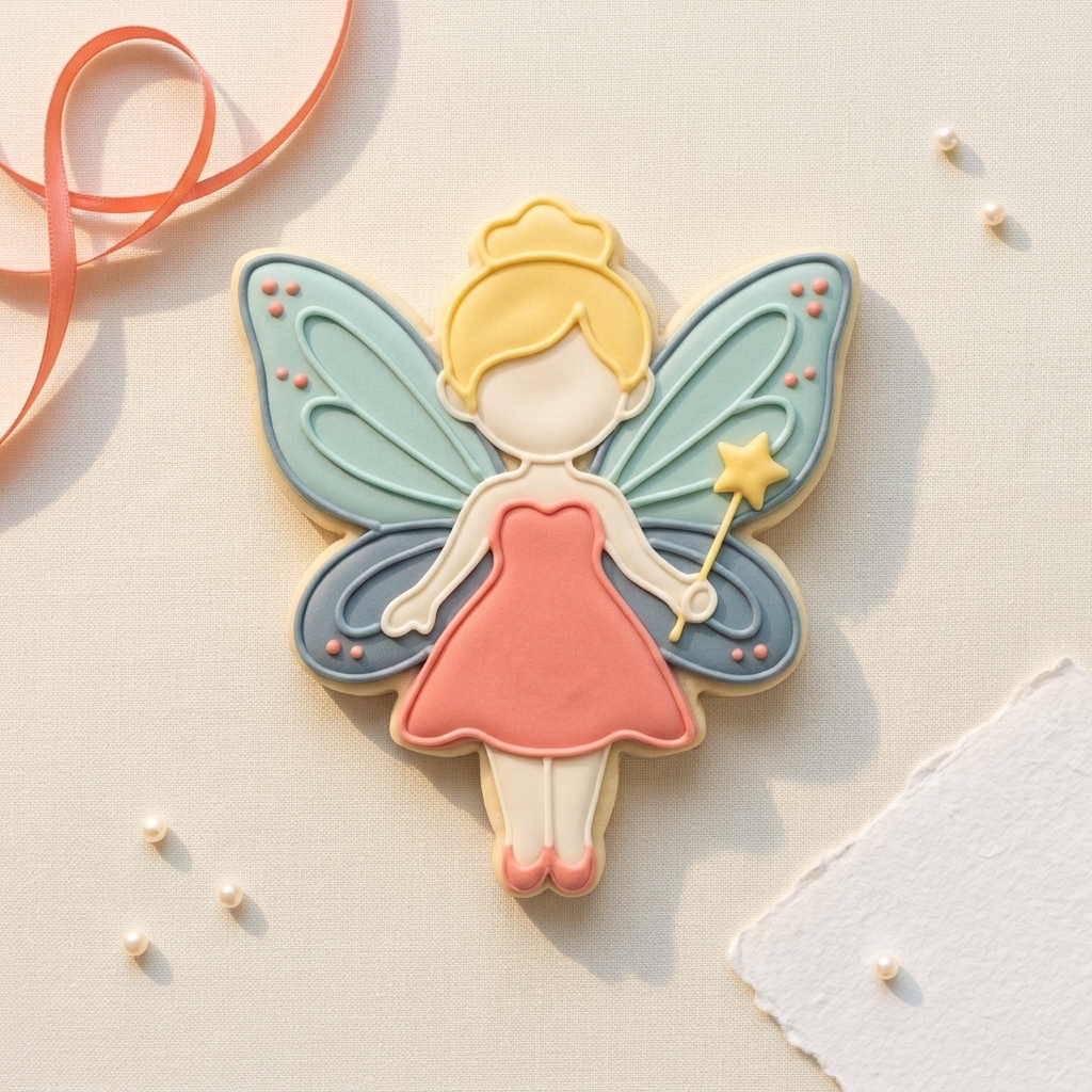 Fairy Cookie Cutter, 3D Printed Cookie Theme