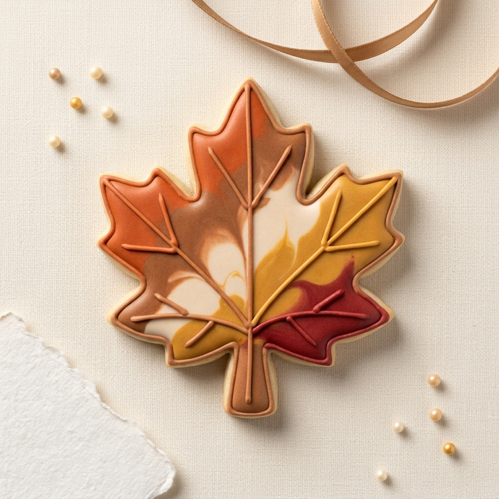 Natural Maple Leaf Cookie Cutter, 3D Printed Holiday Theme