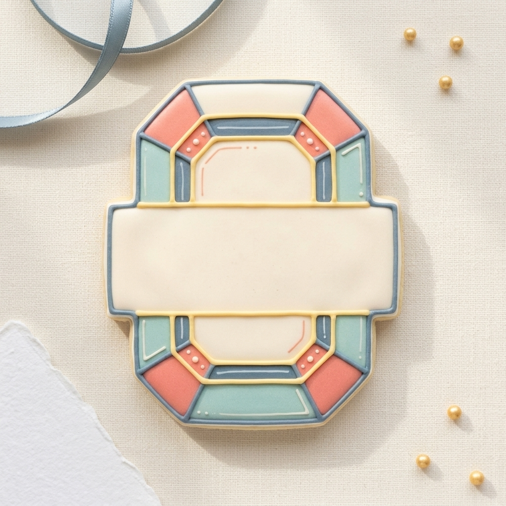 Emerald Cut Gem Shape Cookie Cutter, 3D Printed Shape Theme