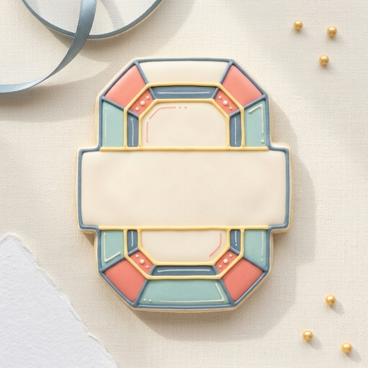 Emerald Cut Gem Shape Cookie Cutter, 3D Printed Shape Theme