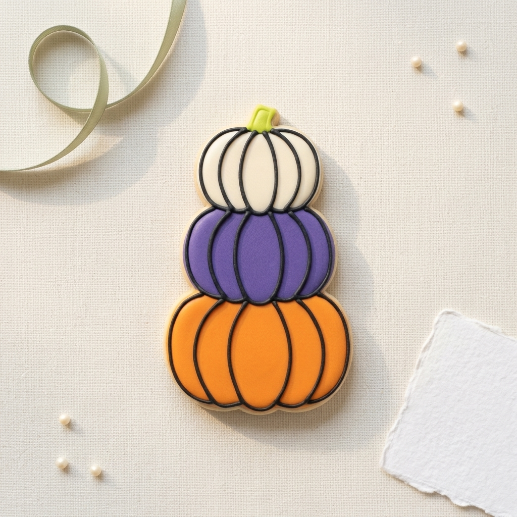 Stacking Pumpkins Cookie Cutter, 3D Printed Halloween Theme