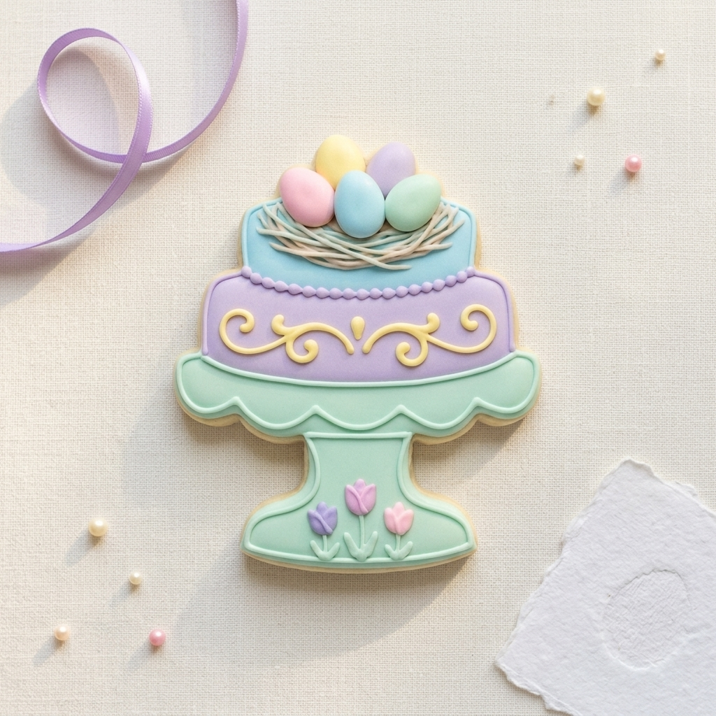 Egg Nest Cake Stand Cookie Cutter, 3D Printed Easter Theme