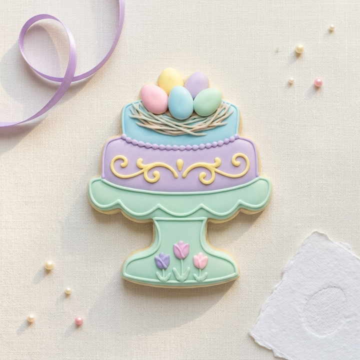 Egg Nest Cake Stand Cookie Cutter, 3D Printed Easter Theme