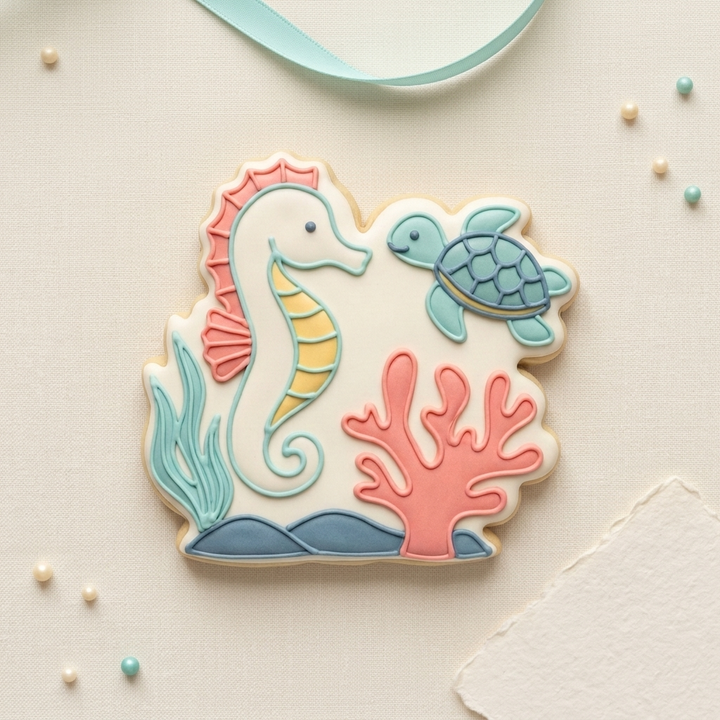 Under The Sea Themed Cookie Cutter, 3D Printed Cookie Theme