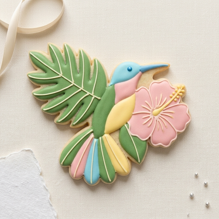 Hummingbird/hibiscus/palm Leaf Cookie Cutter, 3D Printed Garden Theme