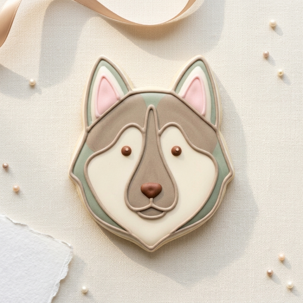 Dog Siberian Husky Head Cookie Cutter, 3D Printed Animal Theme