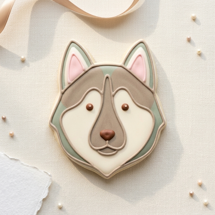 Dog Siberian Husky Head Cookie Cutter, 3D Printed Animal Theme