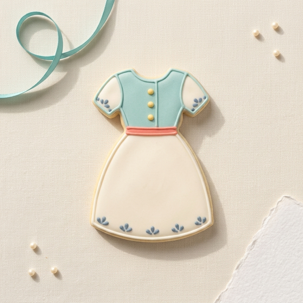 Dress Cookie Cutter, 3D Printed Cookie Theme