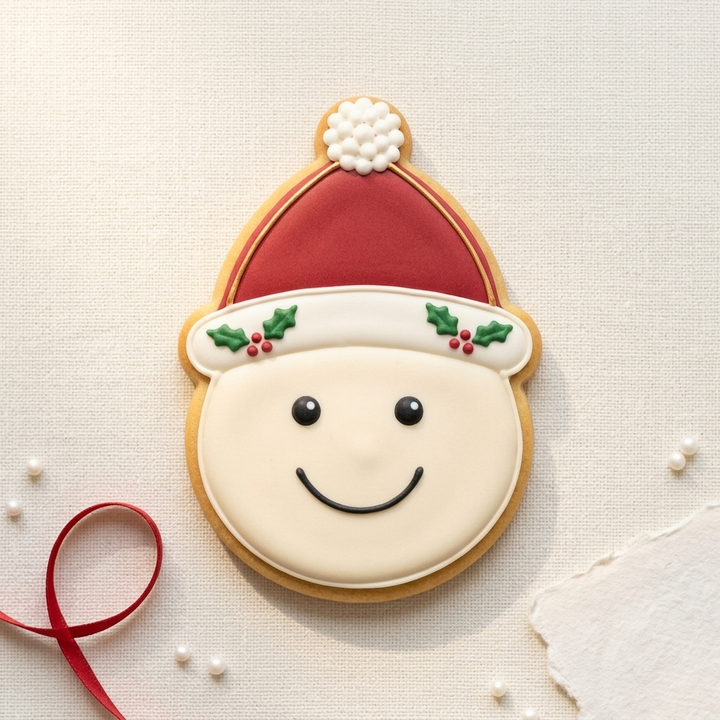 Christmas Smiley Cookie Cutter, 3D Printed Christmas Theme
