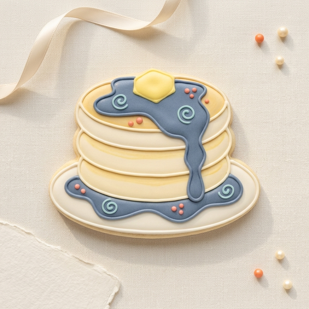 Pancakes And Syrup Cookie Cutter, 3D Printed Cookie Theme
