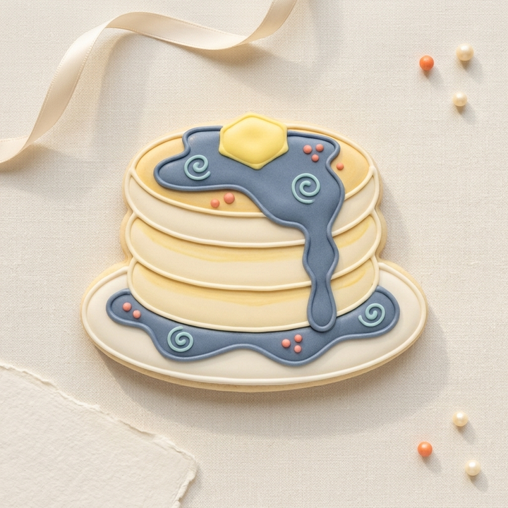 Pancakes And Syrup Cookie Cutter, 3D Printed Cookie Theme